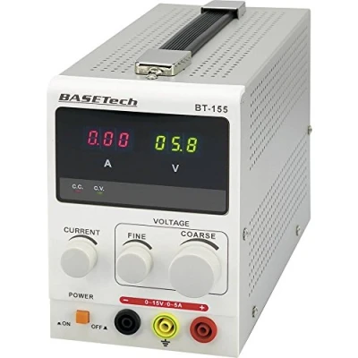 Afbeelding van Basetech BT 155 Labvoeding, regelbaar 0 15 V/DC 5 A 75 W Aantal uitgangen: 1 x