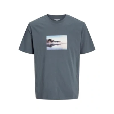 Afbeelding van Jack &amp; Jones Jorvesterbro Picture CREW NECK Tshirt print, Heren, Maat: Medium, Stormy weather