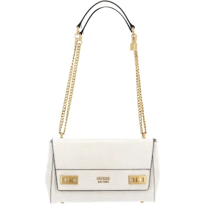 Afbeelding van GUESS Schoudertas Katey Flap Shoulder Bag Stone Crème