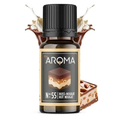 Afbeelding van myAROMA, nr. 55 (chocoladepasta, 10 ml), zuiver natuurlijk aroma, smaakdruppels voor water en cocktails, levensmiddelaroma koken bakken, suikervrij