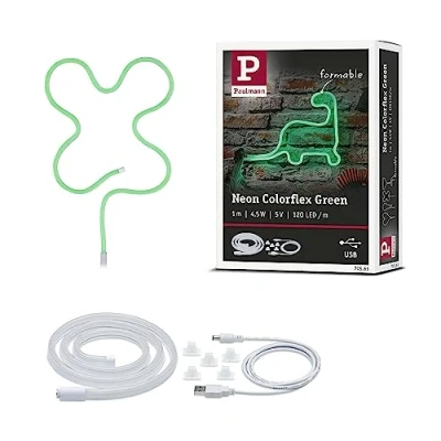 Afbeelding van Paulmann 70563 Neon Colorflex incl. 1x4,5 watt Groen Buikbaar Licht Kunststof LED Strip, 4,5 W, Wit