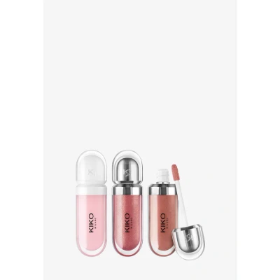 Afbeelding van KIKO Milano Glossy Lip Set, Make Upset: 2 Hydraterende Lipglosses En 1 Perfectionerende Lipcrème