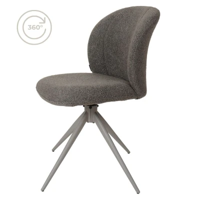 Afbeelding van Eetkamerstoel Cosmo Bouclé Brown
