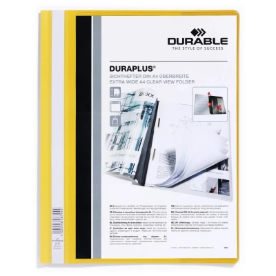 Afbeelding van Durable personaliseerbare snelhechtmap Duraplus geel