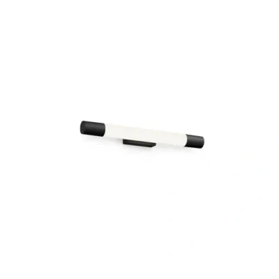 Afbeelding van Philips Rover Spiegelverlichting Spatwaterdicht IP44 5W 44,2 cm Warmwit licht Badkamerlamp Cilindervormig Zwart