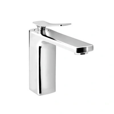 Afbeelding van Wastafelmengkraan Sapho Jumper 1 Hendel Uitloop Recht 17.2 cm Chroom