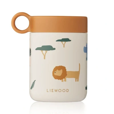 Afbeelding van Liewood rvs thermos container kiani safari sandy mix
