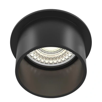 Afbeelding van Maytoni, Wandlamp + plafondlamp, Reif Inbouwspot GU10 Zwart Ø68mm (GU10)