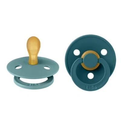 Afbeelding van BIBS® speen Colour Symmetrische Island Zee/ Forest Meer 0 6 maanden, 2 stuks.