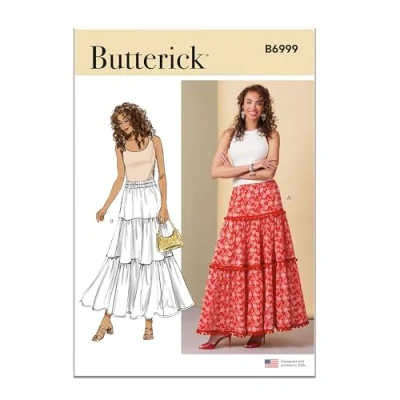 Afbeelding van BUTTERICK Papierpatroon B6999K5 Misses&#039; rokken K5 (8 10 12 14 16)