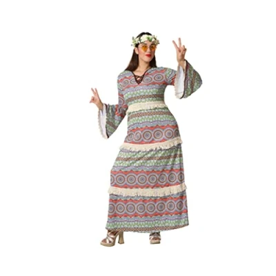 Afbeelding van Kostuums voor Volwassenen Hippie Multicolour (1 Stuks) Maat XL