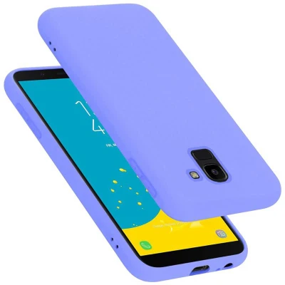 Afbeelding van Cadorabo Hoesje geschikt voor Samsung Galaxy J6 2018 in LIQUID LICHT PAARS Beschermhoes gemaakt van flexibel TPU silicone Case Cover