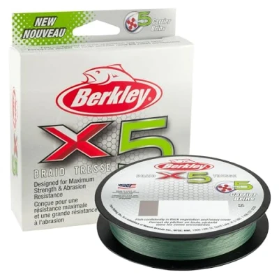 Afbeelding van Berkley X5 Braid Low Vis Green 150m 0,14mm 14,2kg Gevlochten lijn