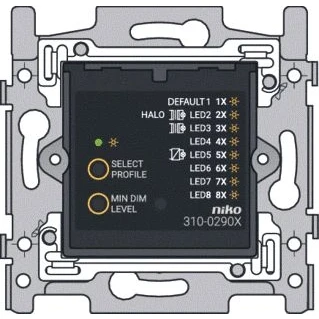 Afbeelding van Niko sokkel voor universele drukknopdimmer plus 2 draads 3 300 w 310 02901