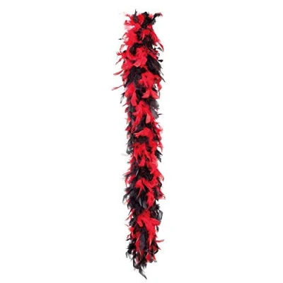 Afbeelding van Boland Boa 50 g Party Rood en zwart Volwassenen Unisex Showgirl Glitter and Glamour