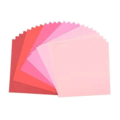 Afbeelding van Vaessen Creative Florence Scrapbook Papier 216 g 12x12 x24 vellen multipack, roze, papier, multicolor, 30,5 x 0,7 cm