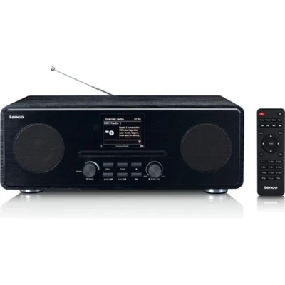 Afbeelding van Lenco DIR 260BK Internet / DAB+ FM Radio met CD speler en Bluetooth®, zwart Black