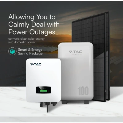 Afbeelding van V TAC VT 48100 W2 Accubewaring 14.33kWh Buiten Batterijen 5 Jaar IP65