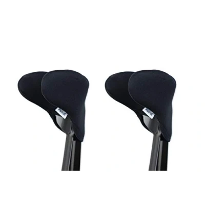 Afbeelding van KMINA Krukken Handgreep Covers (x2 Units), Elleboogkrukken Pads, Handvat Kruk Padding Handen, Crutch Handle Grips, for Crutches Made in Europe
