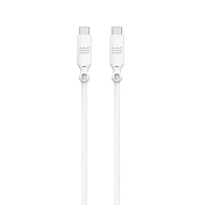 Afbeelding van USB C naar kabel Recyclebaar 3A 1.2 Meter van Just Green 2 / Wit