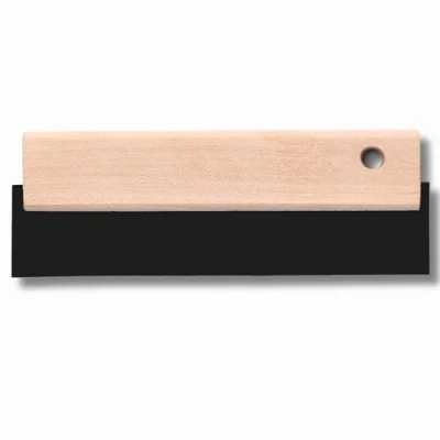 Afbeelding van ToolSpace Rubberen Spatel 200 mm à cart Gomme joint manche bois Outils pour faïence truelle caoutchouc Travail ergonomique