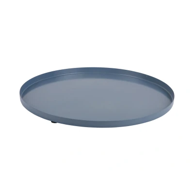Afbeelding van Present Time Dienblad Servir Rond Medium Classic blue