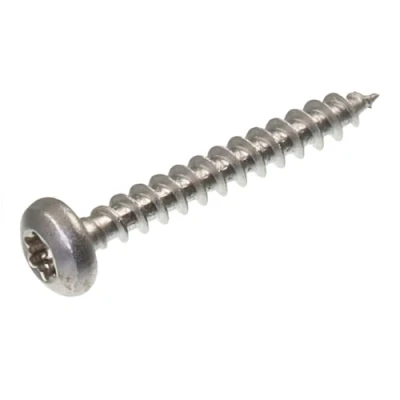 Afbeelding van SECCARO Spaanplaatschroef halfronde kop 3 x 20 mm, roestvrij staal V2A VA A2, houtschroef met volledige schroefdraad, TX/binnenzeskant, 250 stuks