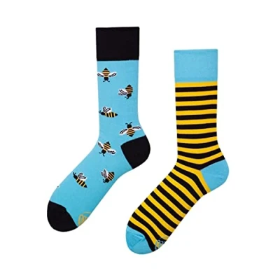 Afbeelding van Many Mornings Bee Mismatched Unisex Sokken