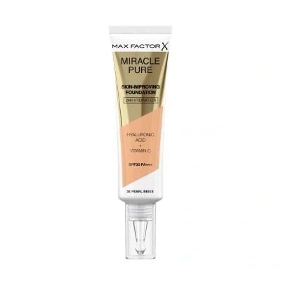 Afbeelding van 1+1 gratis: Max Factor Miracle Pure Foundation 035 Pearl Beige 30 ml