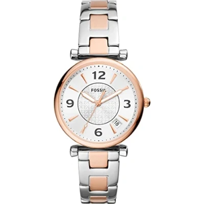 Afbeelding van Fossil horloge ES5156 Carlie zilverkleurig, roségoudkleurig