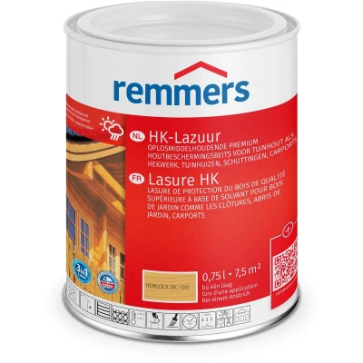 Afbeelding van remmers hk lazuur hemlock 2.5 ltr
