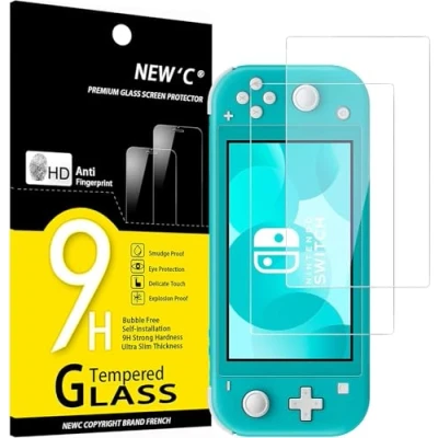 Afbeelding van NEW&#039;C 2 Stuks, Screen Protector voor Nintendo Switch Lite, Gehard Glass Schermbeschermer Film 0.33 mm ultra transparant, resistent