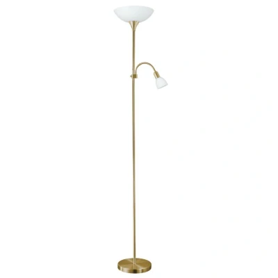 Afbeelding van EGLO Up 2 Vloerlamp E27/E14 176,5 cm Grijs/Wit