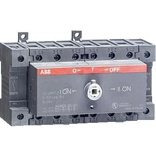 Afbeelding van Abb handbediende omkeerschakelaar 4p ac21 80a zonder as en hendel i o ii din rail 1sca105418r1001