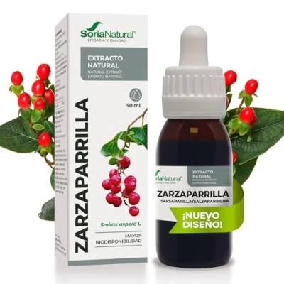 Afbeelding van Soria Natural Zarsaparilla extract in druppels diuretische en reinigende eigenschappen ondersteunt de gezondheid van het organisme 100% natuurlijk bevordert vloeistofverwijdering, 50 ml.