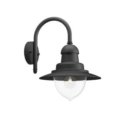Afbeelding van Raindrop buitenwandlamp 1 lichts zwart Philips
