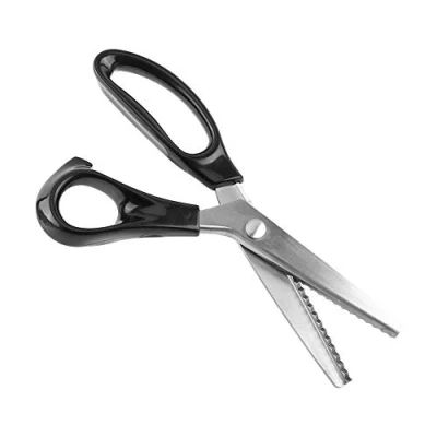 Afbeelding van Stofpatroon Schaar Kartelschaar Driehoek TeethTailor Kleermakerij Naaischaar Clipper Zigzag voor stof Leer 3 5 7 mm(5mm)