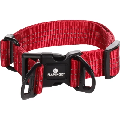 Afbeelding van &quot;Hondenhalsband Zorba: Effectieve Trekontlasting voor Optimaal Comfort&quot; Rood / M 40 55cm x 32mm 3mm