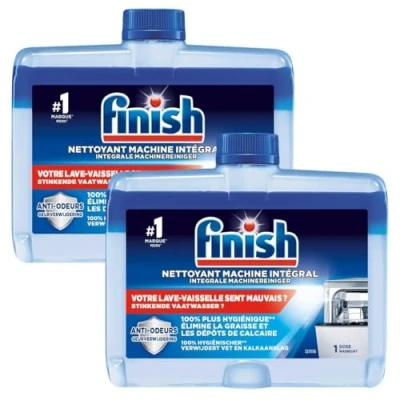 Afbeelding van Finish Vaatwasserreiniger dubbelpak, origineel, verpakking van 2, 2 x 250 ml, kan variëren