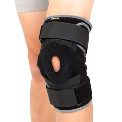 Afbeelding van BraceUP Verstelbare kniebrace met gewrichtssteun voor kniepijn, maximale ondersteuning en comfort ACL/PCL letsel, meniscusscheuren, artritis (L/XL)
