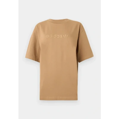 Afbeelding van adidas Originals TEE Tshirt basic, Dames, Maat: 30/32 (XS), Cardboard
