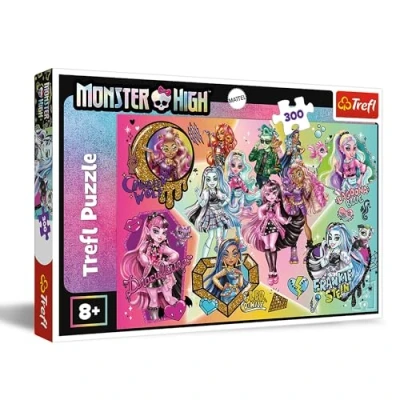 Afbeelding van Trefl Monster High, Zombies aan de top! puzzel met 300 stukjes Kleurrijke poppen, Creatieve ontspanning, Plezier voor kinderen vanaf 8 jaar