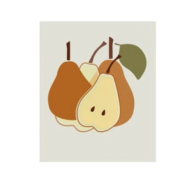 Afbeelding van Komar Artprint Cultivated Pears Kinderkamer, slaapkamer, woonkamer (1 stuk)