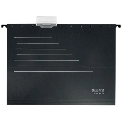 Afbeelding van Hangmap Leitz Alpha Recycle A4 verticaal V bodem zwart
