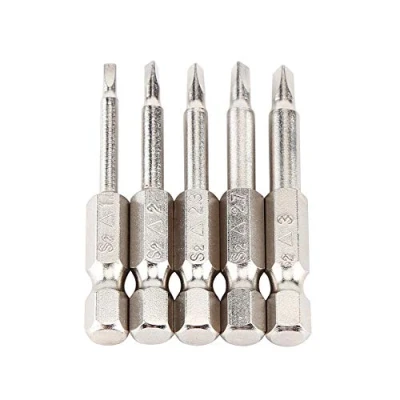 Afbeelding van 5 stuks 1/4&quot; Zeskant Schacht Driehoek Schroevendraaier Bits Elektrische Veiligheid 50mm 1.8/2.0/2.3/2.7/3.0 met Sterke Magnetisme