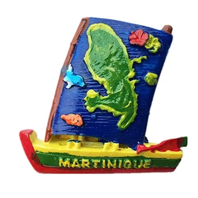 Afbeelding van Martinique France 3D koelkast Magneet, Huis &amp; Keuken decoratie magnetische sticker Frankrijk magneet reizen souvenir geschenk