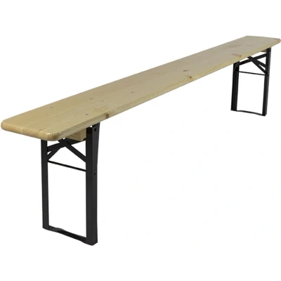 Afbeelding van MaximaVida Berlijn 200 cm blank gelakt inklapbare picknickbank