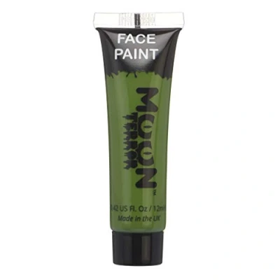 Afbeelding van Moon Terror Halloween gezichtsverf voor gezicht en lichaam 12 ml maak spooky tekeningen op het gezicht. zombie groen
