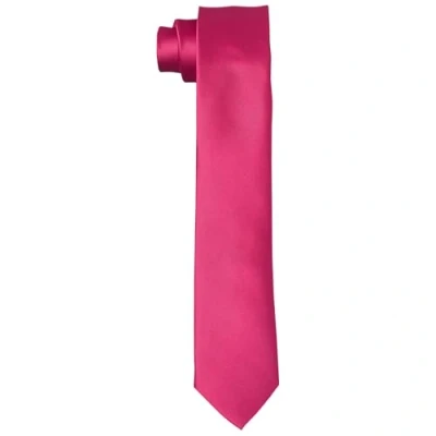 Afbeelding van DonDon stropdassen voor heren handgemaakt zijde look 6 cm Bessenkleuren