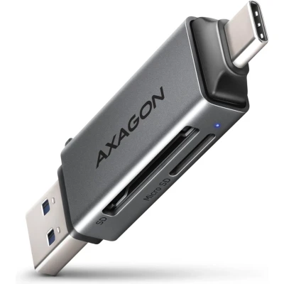 Afbeelding van AXAGON CRE DAC MINI czytnik kart SD / microSD, UHS I, SUPERSPEED USB A + C